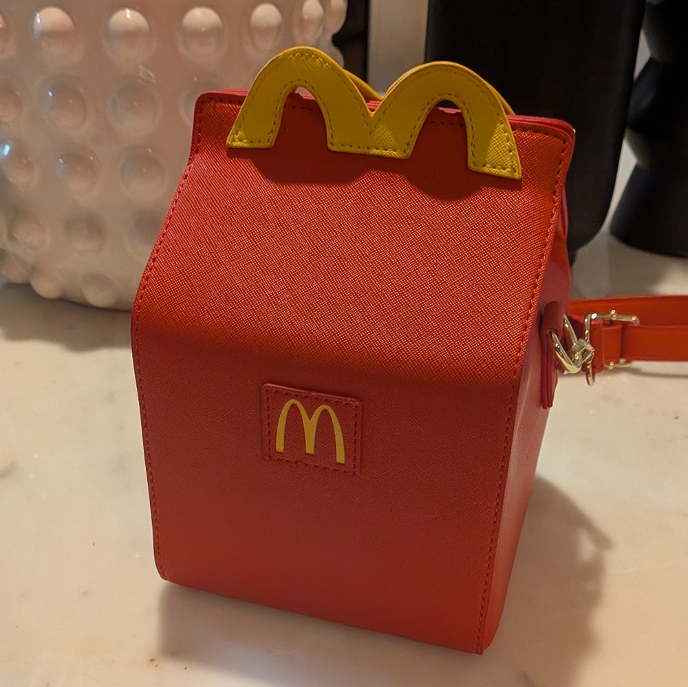 Red McDonald's Box-Shaped Handbag